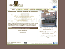Tablet Screenshot of higginsandsmith.com